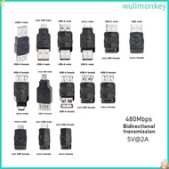 WU USB2 0 Adapter Micro Mini Male Female Converter Connector USB Changer Adapter for Computer Tablet