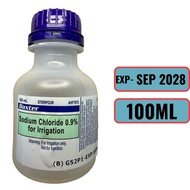 Baxter Sodium Chloride 0.9% 100ml Irrigation Solution Wound Irrigation
