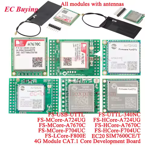 A7670C 4G CAT.1 Core Development Board Module Full Netcom LTE+GSM STM32 FS-MCore-A7670C FS-HCore-A76