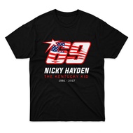 Mens Womens Tshirt Condolence for Nicky Hayden Shirts for Men Women Cool Perfect White