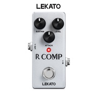 LEKATO R COMP แป้นเอฟเฟคกีต้าร์อุปกรณ์ควบคุมระดับสัญญาณเสียงวินเทจขนาดเล็กแบบพกพาพร้อม True Bass Com