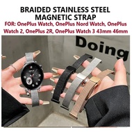 Braided Stainless Steel Magnetic Strap - OnePlus Watch / OnePlus Nord Watch, OnePlus Watch 3 2 2R