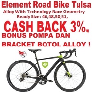 Promo Sepeda Balap Roadbike New Element Tulsa Alloy Fork Carbon 2x11