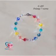 Francis Collection. G AO6 Part 3. Austrian Swarovski Crystal Bracelet. Anti-rust. Round Model 6mm. A