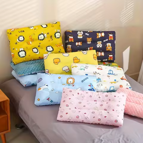 Plush Comfort Pillow for Children, Available in Various Colors, All-Season Double-Sided Ergonomic Su
