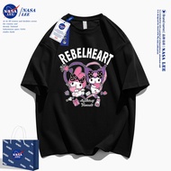 Áo Thun Nữ Tay Ngắn Nasalee Collaborative Kurokos Print Pure Cotton Summer 2025 New Style Shoulder I