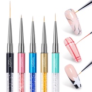 Beetles Gel Polish Nail Art Liner Brushes 5Pcs Painting Art Design Pen Set Diamond Application Rhine