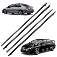 ยางรีดน้ำนอก หน้า, หลัง-ซ้าย ขวา สี Black Civic Fd Honda 4 ประตู ปี2006 - 2011 มีบริการเก็บเงินปลายทาง