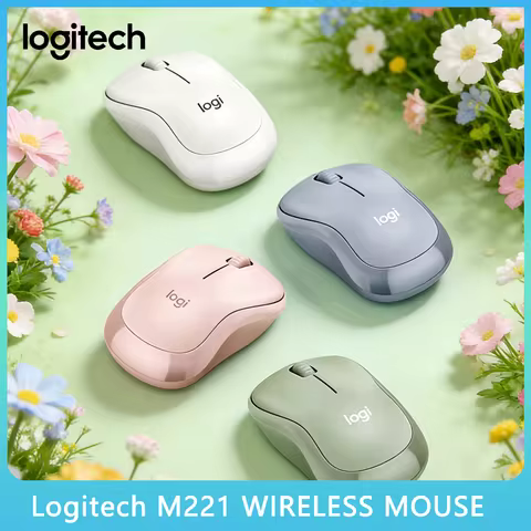 Logitech M221/M220 Wireless Mouse Silent Click 2.4GHz USB Receiver Office Laptop