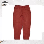 Raw Denim Jeans Thick VVC Sport Slim Fit Red Brick Wash 32