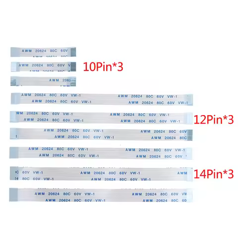 9PCS 10 12 14 Pin Charging Board Power Switch Cable for Dualshock 4 PS4