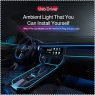 3 meter car ambient lighting interior LED light strip USB ambient cool light line