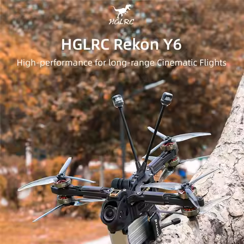 HGLRC Rekon Y6 5inch Long Range Quadcopter FPV Drone - Analog / Moonlight Kit / O4 Pro Version SPECT