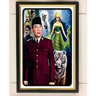 Wall decoration painting print NYI loro kidul plus figura size 65*cm3.545cm
