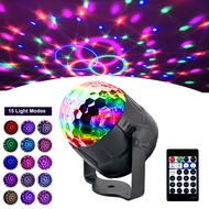 15 Colors Party Lights Disco Ball Disco LightsDj Rave Lights Led Strobe Lights Sound Activated Stage Lights Projected Effect Dancing Lights Remote Control for Birthday Xmas Wedding Bar Kids Christmas
