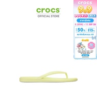 CROCS รองเท้าแตะผู้หญิง MIAMI ROUND TOE FLIP - BANANA ICE