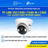 TP Link VIGI C440 C440-W C450 2.8mm 4mm Full Color WiFi Turret Network Camera TPLink 4MP 5MP