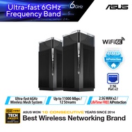 ASUS ZenWiFi Pro ET12 AXE11000 Tri-Band WiFi 6E Extendable Router - New 6Ghz Band, Dual 2.5G LAN &amp; WAN Ports, AiMesh
