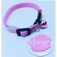 Cat Name Necklace Plain Motif Clear Pendant Cat Name Necklace/ Dog Name Necklace/ Name Necklace/