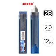Joyko Pencil Lead 2.0mm 2B THICK Pencil Lead 2.0 Joyko 2B Mechanical PL-11 - BIGBOXRaja