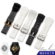 手表带 Original Genuine Resin Rubber Substitute Casio BABY-G Strap BA-110/111/112/120/100 Watch Strap Women's