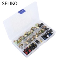SELIKO 80Pcs Adjustable Potentiometer, Assortment Kit B5K B10K B20K B50K B100K Potentiometer Kit, Se