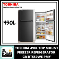 Toshiba Refrigerator 2 Doors 480L GR-A48MBZ (RS) INVERTER Hybrid Bio Deodorizer