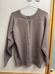 日本牌子 classical elf 卡其啡色前後兩穿上衣外套 2 ways women top / cardigan jacket