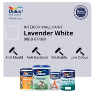 Dulux Wall/Door/Wood Paint - Lavender White (90BB 67/069) (Ambiance All/Pentalite/Wash &amp; Wear/Better Living)