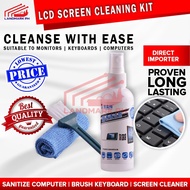 LCD SCREEN CLEANING KIT 3 in 1 for PC Phone Monitor Plasma TV Laptop Table Good Quality