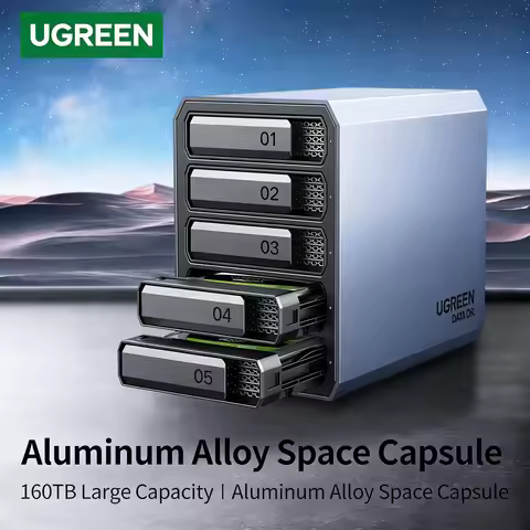 UGREEN CM463 disk array Multi-bay hard drive enclosure (With RAID) Applicable to 2.5/3.5-inch SATA m