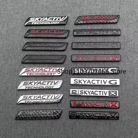 3D Letters Numbers Emblem for MAZDA SKYACTIV SKYACTIVG e-SKYACTIVG X Car Trunk Lid Nameplate Badge L
