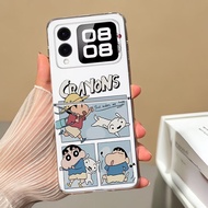 Folding phone case up and down For SAMSUNG case ZFLIP2 ZFLIP3 ZFLIP4 ZFLIP5 ZFLIP6 ZFLIP7 For OPPO c
