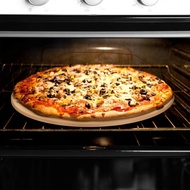 2X 12Inch Ceramic Pizza Stone Pizza Baking Stone/ Pan Perfect for Grill and Oven - Thermal Resistant