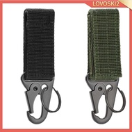 [Lovoski2] Heavy Duty Belt Keepers with Key Holder Nylon Strap Nylon Webbing Buckle