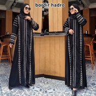 Abaya Hitam Turkey Gamis Maxi Dress Arab Saudi Turki Dubai Hadro