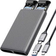 奧睿科 - ORICO 鋁製雙托架 M.2 NVME + NVME SSD 外殼 [AM2C3-2N]