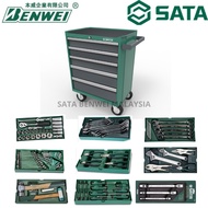 (ND) SATA 95121P-5 140PCS TOOLS SET WITH 5-DRAWER ROLLER CABINET / TOOLS TROLLEY / MASTER TOOL SET