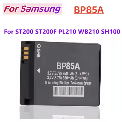 2Pcs BP85A BP-85A BP 85A Replacement Battery For Samsung ST200 ST200F PL210 WB210 SH100 bateria