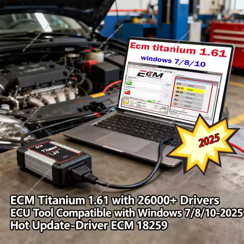 ECM Titanium 1.61 with 26000+ Drivers ECU Tool Compatible with Windows 7/8/10 - 2025 Hot Update - Dr