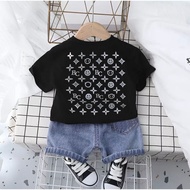(CASH ON DELIVERY) FASHION CHILDREN'S T-SHIRTS WITH BC DENIM MOTIF / CHILDREN'S CLOTHING SUITS 6-10 