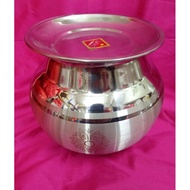 Stainless Steel laser Milk Pot /Milk Boiler, Rice Maker, Cooking Vessel with LID Mini/pongal paanai/