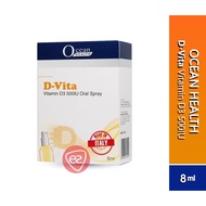 Ocean Health D-Vita Vitamin D3 (Cholecalciferol) 500IU Oral Spray 8ml