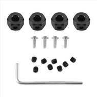 4PCS 5mm to 12mm Metal Combiner Wheel Hub Hex Adapter for WPL D12 C14 C24 C34 MN D90 D91 MN99S RC Ca