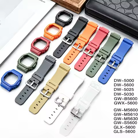 Rubber Strap & Watch Case Bezel Replacement Kit For Casio G-Shock DW-5600 5610 GW-M5610 GW-B5600 Men