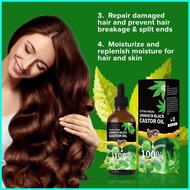 Castor Oil for Hair Growth Pure Castor Oil for Hair Growth Scalp Strengthening Oil Lash Growth Essence Hair Oil hangesg hangesg