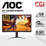 AOC 27" CQ27G4 Fast VA QHD HDR10 Adaptive Sync 180Hz 0.5ms Curved Gaming Monitor