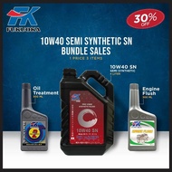 FK Fukuoka 10W40 SN Pro V3000 SEMI 4L Pakej Super Jimat