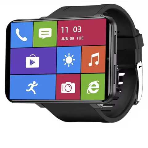 2025 DM100 4G LTE Smart Watch Android 7.1 OS Phone Watch 32GB 5MP Camera 480*640 2.86 Inch IPS Scree