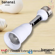 BANA Bulb Socket, Flexible E27 to E27 LED Lamp Base, Durable Wall Base Holder Extension Light Base E